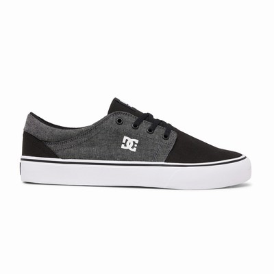 DC Trase Men's Black/Grey Sneakers Australia WJD-531